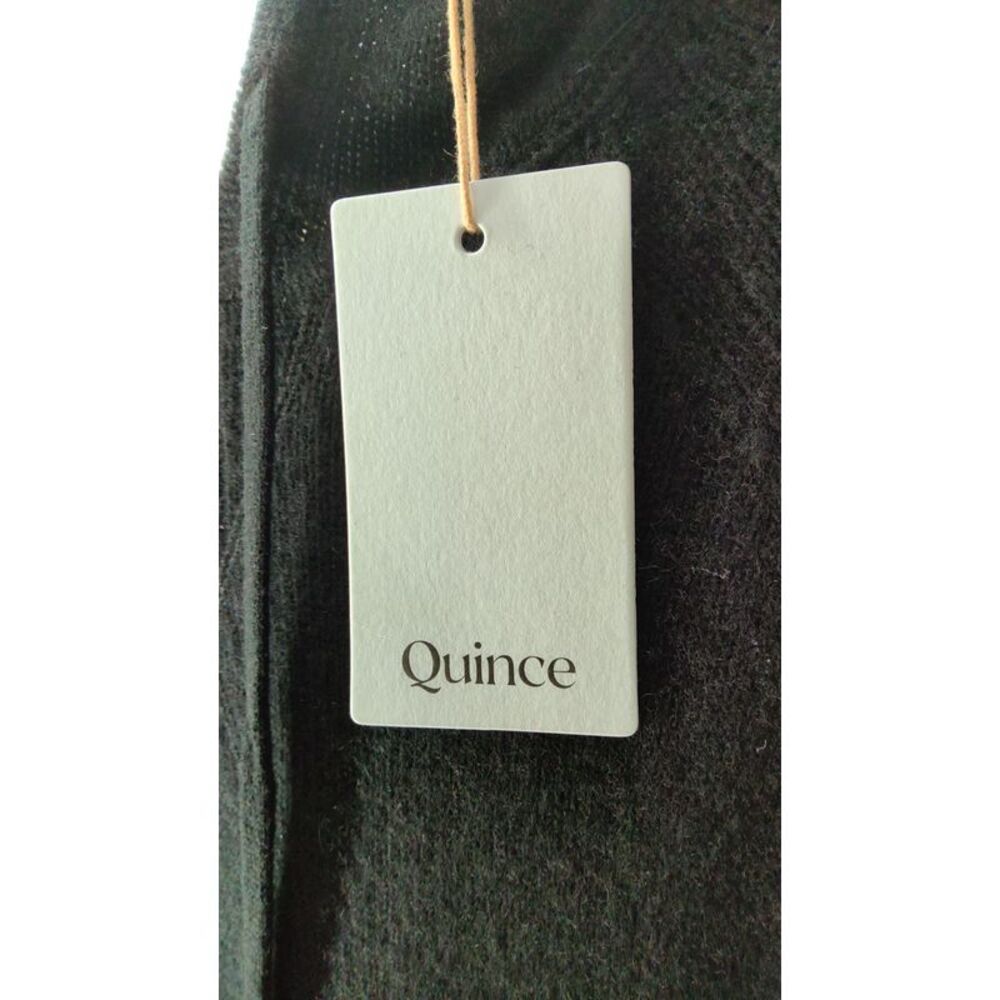 Quince Women Mongolian Cashmere Pullover Hoodie Black Sleeved Top S - Picture 3 of 3